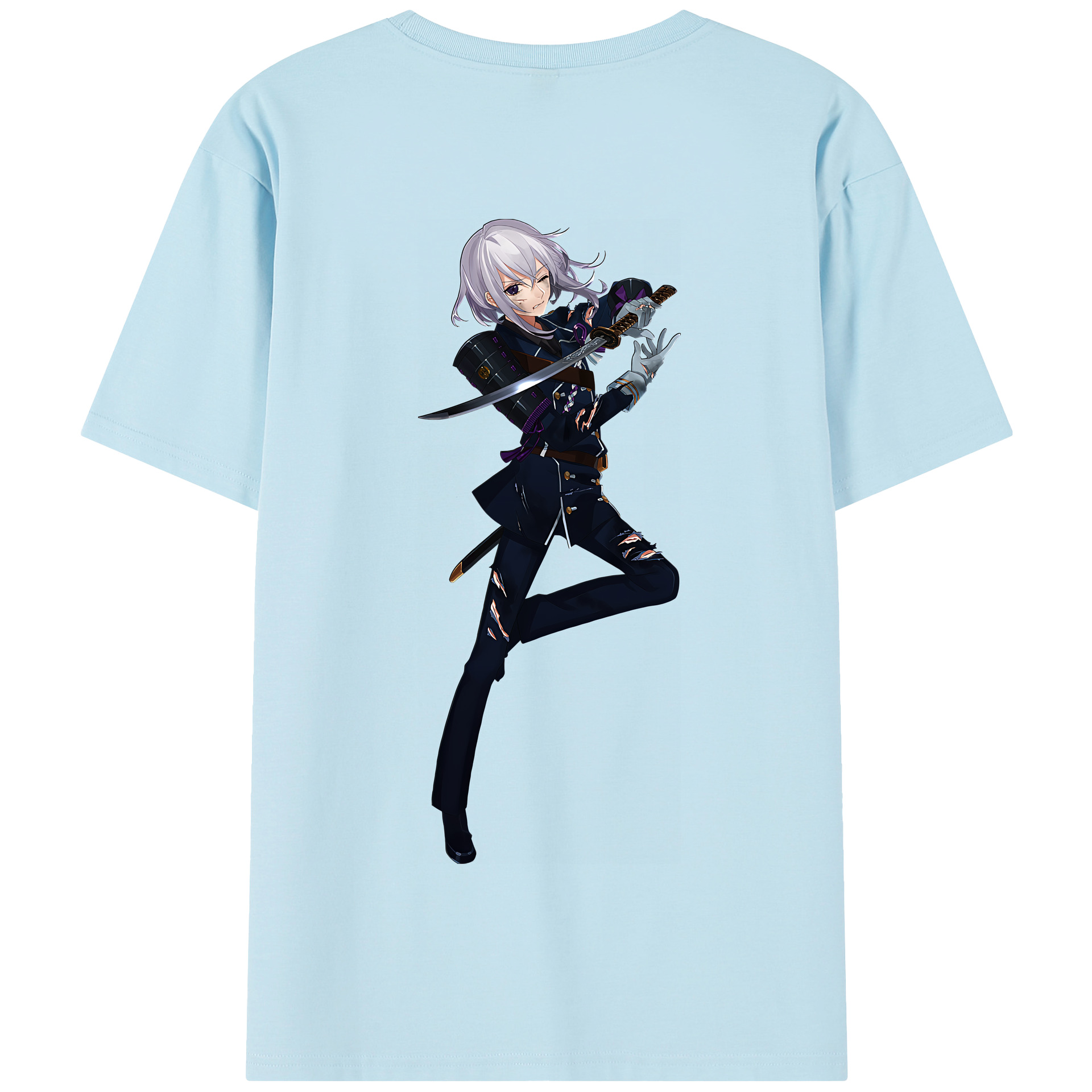 （画像用） 刀剣乱舞 Touken Ranbu 綿100％半袖Tシャツ（背面プリント）